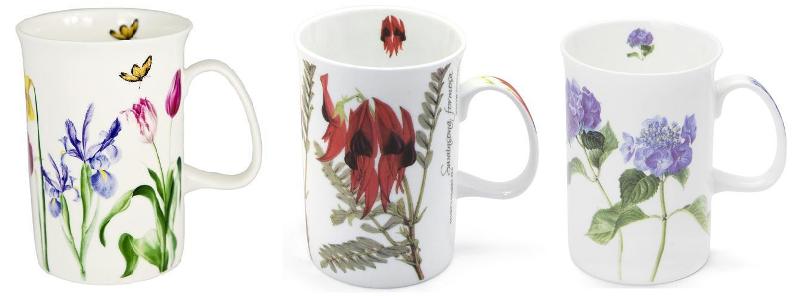 Mug Porcelana Hortensia